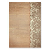 Bruiloft escortkaarten rustieke houten kant kaart (Achterkant)