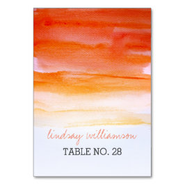 Bruiloft escortkaarten sinaasappel - Koraal waterv Kaart