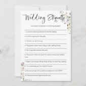 Bruiloft etiquette Grappig Vrijgezellenfeest spel Kaart (Voorkant)