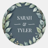 BRUILOFT EUCALYPTUS KRANS STICKER (Voorkant)