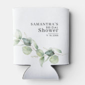 Bruiloft Eucalyptus Minimalistisch Blikjeskoeler (Achterkant)