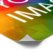 Bruiloft Evenement Familie Foto Custom Upload Poster (Hoek)