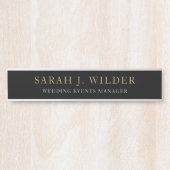 Bruiloft Evenementen Manager Kantoor Deurbord Deurbordje (Voorkant)