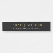Bruiloft Evenementen Manager Kantoor Deurbord Deurbordje (Voorkant)