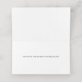 Bruiloft | Exotic Coral Roos Peony Plaatskaartje (Binnenkant ongevouwen)