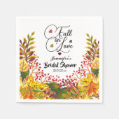 Bruiloft: "Fall in Love" Bruidsshower Scenario Servet (Voorkant)