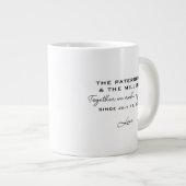 Bruiloft Familie Jubileum Hart Foto Collage Grote Koffiekop (Voorkant rechts)