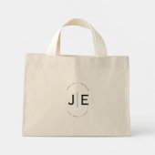 Bruiloft Familie Jubileum Hart Foto Collage Mini Tote Bag (Achterkant)