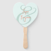 Bruiloft Fan hebben en houden Gezegde Handwaaier (Voorkant)