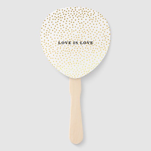 BRUILOFT FAN modern stijlvol goud confetti mr & mr Handwaaier (Achterkant)