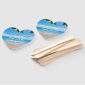 Bruiloft Fan Tropical Water Gezegde Handwaaier (Niet-gemonteerd)