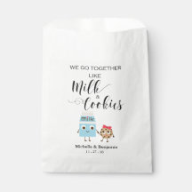 Bruiloft Favor Bag - We gaan samen Cookies & Milk