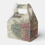 Bruiloft Favor Box met  New York City Kaart Bedankdoosjes (Achterkant)