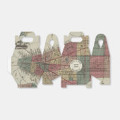 Bruiloft Favor Box met  New York City Kaart Bedankdoosjes (Uitgevouwen)