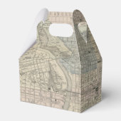 Bruiloft Favor Box met  Philadelphia PA Kaart Bedankdoosjes (Achterkant)