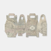 Bruiloft Favor Box met  Philadelphia PA Kaart Bedankdoosjes (Uitgevouwen)