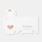 Bruiloft Favor Box met Roos Gold Dank u Bedankdoosjes (Uitgevouwen)