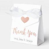 Bruiloft Favor Box met Roos Gold Dank u Bedankdoosjes (Voorkant Zijde)