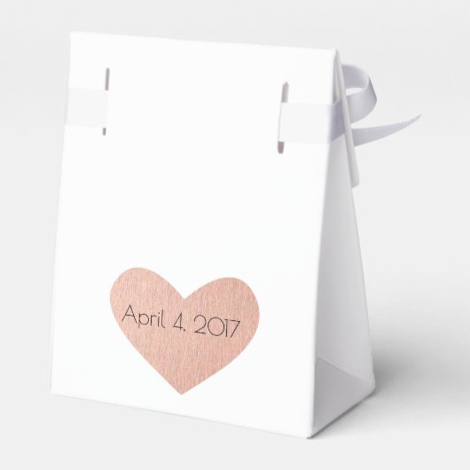 Bruiloft Favor Box met Roos Gold Dank u Bedankdoosjes (Achterkant)