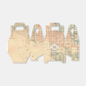 Bruiloft Favor Box met  Washington DC Kaart Bedankdoosjes (Uitgevouwen)