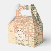 Bruiloft Favor Box met  Washington DC Kaart Bedankdoosjes (Voorkant Zijde)