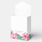 Bruiloft Favor Dozen Waterverf Bloemen Palmbladere Bedankdoosjes (Geopend)