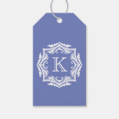 Bruiloft Favor Gift Labels Monogrammed Custom Colo Cadeaulabel (Voorkant)