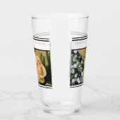 Bruiloft Favor Glas Gele Rozen Zwart Accenten (Links)