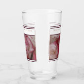 Bruiloft Favor Glas Wit-Roze-Rozen Wijnaccenten (Rechts)