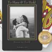 Bruiloft Favor Kaart Game Aangepaste foto en naam