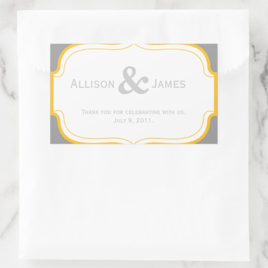 bruiloft Favor Label Sticker (Tas)