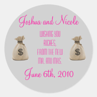 Bruiloft Favor Labels! Ronde Sticker