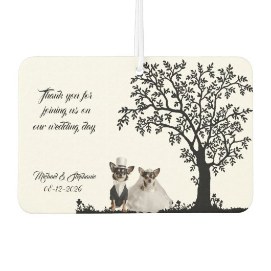 Bruiloft Favor  Luchtverfrisser (Voorkant)