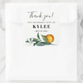 Bruiloft favor sticker mandarijnen sinaasappels (Tas)