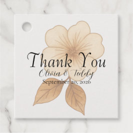 Bruiloft Favor Tags met Rustieke Romantiek Bedankjes Labels