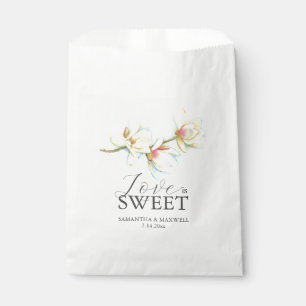 Bruiloft Favor Tassen Liefde Is Sweet White Flower Bedankzakje