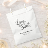 Bruiloft Favor Tassen - Liefde is Zoet Bedankzakje (Geknipt)