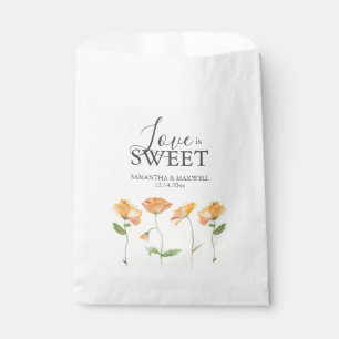 Bruiloft Favor Tassen Sinaasappel Bloemen Bedankzakje