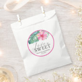 Bruiloft Favor Tassen Tropische roze bloem Bedankzakje (Geknipt)