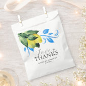 Bruiloft Favor Tassen Waterverf Botanische Citroen Bedankzakje (Geknipt)