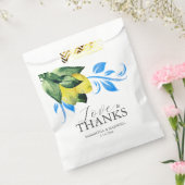 Bruiloft Favor Tassen Waterverf Botanische Citroen Bedankzakje (Gezegeld)