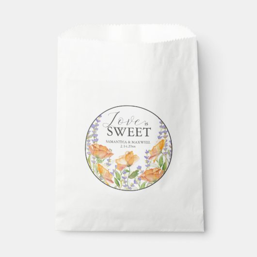 Bruiloft Favor Tassen Wildbloemen Bedankzakje (Voorkant)