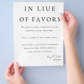 Bruiloft Favor Teken Flyer (Hand)
