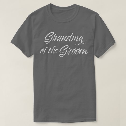 Bruiloft favor voor oma bruidegom t-shirt (Design voorkant)