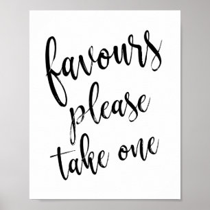 Bruiloft Favorieten Gelieve Eén Simpele 8x10 Bruil Poster