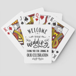 Bruiloft Favorieten Pokerkaarten