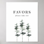 Bruiloft Favors Houtland Bos Poster (Voorkant)