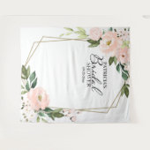 Bruiloft Feest Achtergrond Foto Requisiet Roze Blo Wandkleed (Voorkant (horizontaal))