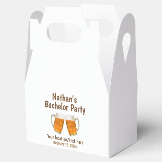 Bruiloft Feest Beer Proost Bedankdoosjes (Geopend)