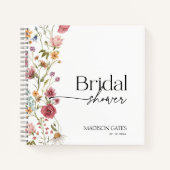 Bruiloft Feest Bloemige Gast  Notitieboek (Voorkant)